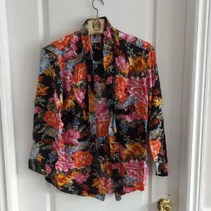 Vintage Floral Blouse